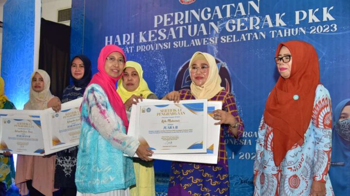 TP PKK Makassar Sabet 7 Kategori Juara di HKG PKK Tingkat Provinsi Sulsel Tp PKK Makassar