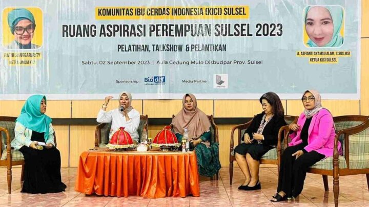Ketua DWP Makassar Bagi Kisah Inspiratifnya dalam Talkshow Ruang Aspirasi Perempuan Sulsel 2023 dwp makassar