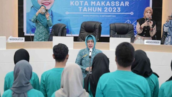 Berdayakan Generasi Muda, Indira Yusuf Ismail Kukuhkan PKK Remaja Kota Makassar indira yusuf ismail