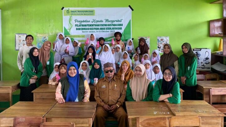 Tim Pengabdian Jurusan Kesehatan Masyarakat UINAM Gelar Kegiatan Edukasi Gizi ke Murid SD uinam