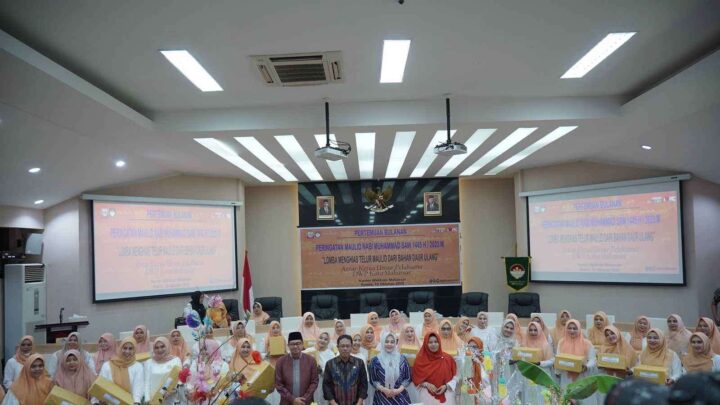 Peringati Maulid, DWP Kota Makassar Gelar Lomba Hias Telur Bahan Daur Ulang dwp kota makassar