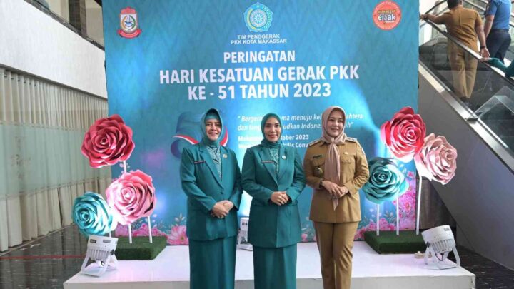 TP PKK Kota Makassar Peringati Hari Kesatuan Gerak PKK Ke-51 Tahun 2023 pkk makassar