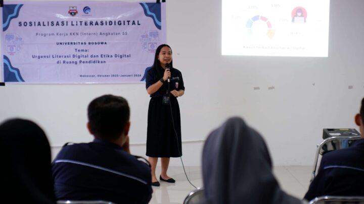 KKN Intern Angkatan 55 Unibos Sosialisasikan Literasi Digital ke Mahasiswa kkn unibos