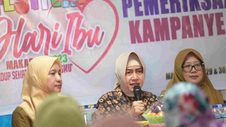 Ketua TP PKK Makassar Kampanyekan SADARI dan IVA di Puskesmas Makkasau pkk makassar