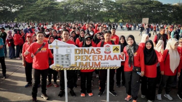 Zuhaelsi Zubir Pimpin Langsung Kontingen Porseni Dinas PU Makassar Zuhaelsi Zubir