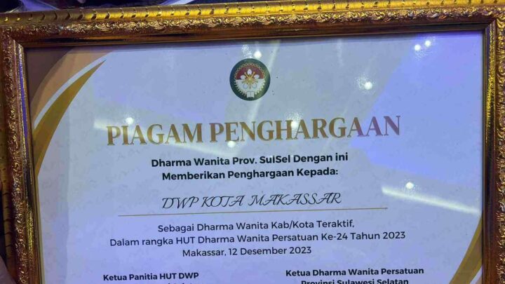 DWP Sulsel Apresiasi Kiprah DWP Kota Makassar Sebagai DWP Teraktif di Sulawesi Selatan dwp sulsel