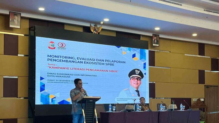 Dinas Kominfo Makassar Berikan Literasi Keamanan Siber Bagi Guru dan Pelajar dinas kominfo makassar