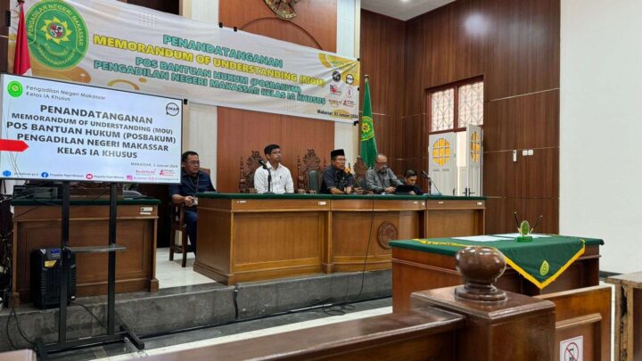 PN Makassar Tunjuk LBH Amanagappa Jadi Penyedia Layanan Posbakum Pn Makassar