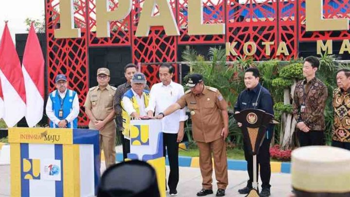 Wali Kota Makassar Dampingi Presiden Jokowi Resmikan Pengelolaan IPAL Losari wali kota makassar