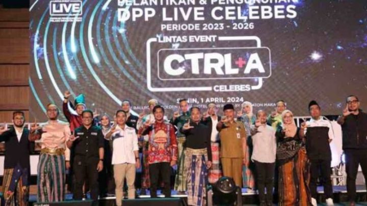 Hadiri Pelantikan LIVE Celebes, PJ Sekda Makassar: Energi Baru Tingkatkan Kualitas Event di Makassar pj sekda makassar