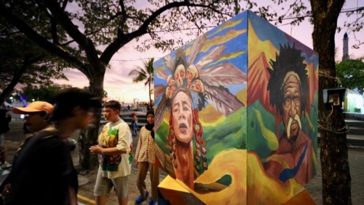 Lewat Mural, F8 Makassar Beri Ruang bagi Anak Muda Pelaku Seni Untuk Berekspresi f8 makassar