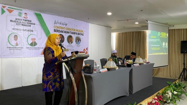Buka Workshop Dakwah Digital, Plt Kadis Kominfo Makassar Tekankan Pentingnya Pemanfaatan Teknologi Bijak plt kadis kominfo makassar