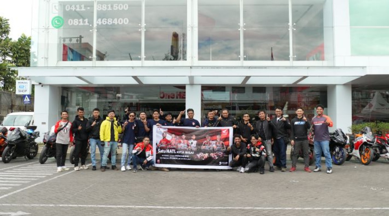 Dihadiri Bikers Honda Community Makassar, Asmo Sulsel Sukses Gelar Nobar MotoGP Mandalika 2024