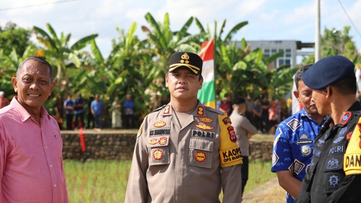 Kapolres Gowa Bersama Forkopimda Sambut Kunjungan Kerja Menteri Pertanian di Patallasang kapolres gowa