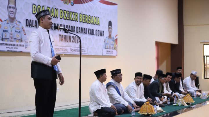 Polres Gowa Gelar Doa dan Dzikir Bersama Jelang Pilkada Serentak 2024 polres gowa