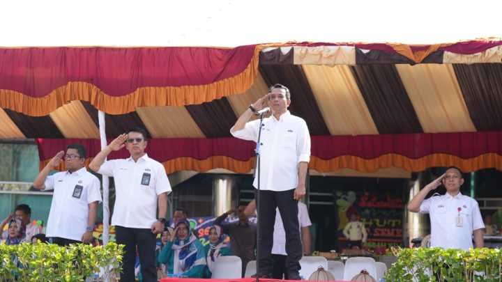 Usai Puncak HUT, Karyawan Semen Tonasa Ikuti Upacara Semen Tonasa