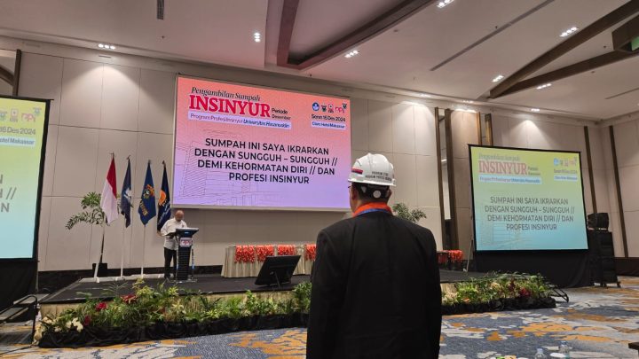 Ratusan Alumni Fakultas Teknik Unhas Ikuti Pengambilan Sumpah Insinyur PII alumni fakultas teknik unhas