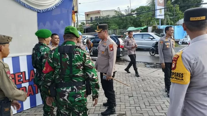 Kapolres Gowa Lakukan Pengecekan Kesiapan Pos PAM Nataru kapolres gowa
