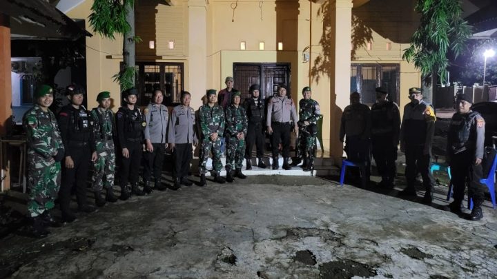 Tim Patroli Gabungan Tinjau Kesiapan Pengamanan PPK Pattallassang Usai Pemungutan Suara Pilkada Serentak 2024 ppk pattallassang