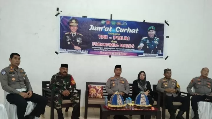 Kepala Desa Sudirman Maros Apresiasi Kegiatan Jumat Curhat Polda Sulsel desa sudirman maros