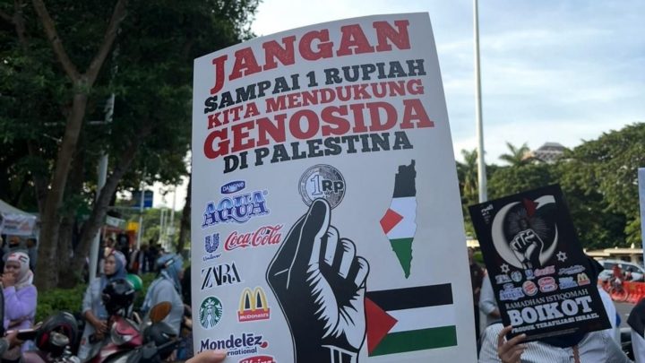 ARMI dan Ribuan Massa Gelar Aksi Damai Bela Palestina di Depan Kedubes AS bela palestina