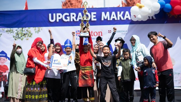 Cara Briton Lestarikan Budaya Lewat Festival Gandrang Bulo Tingkat SD di Makassar briton makassar