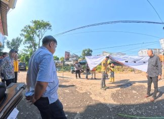 Musyawarah dan Pengukuran Penlok Proyek Duplikat Jembatan S Maros Jembatan S Maros